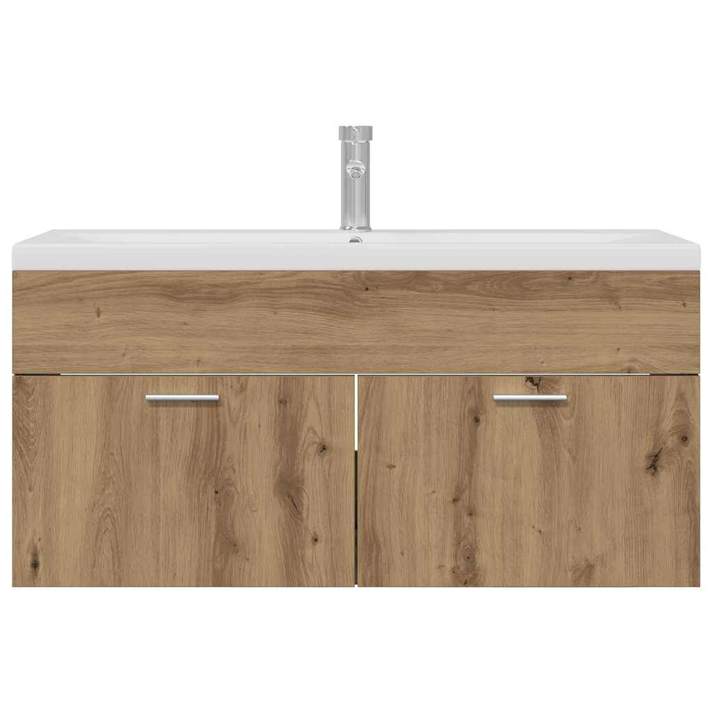 vidaXL Szafka Łazienkowa Dąb rzemieślniczy 100 x 38,5 x 46 cm