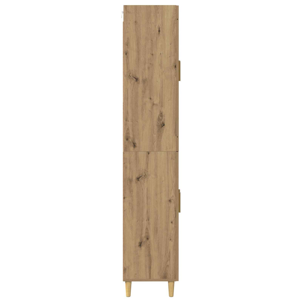 vidaXL Highboard Dąb rzemieślniczy 69,5 x 34 x 180 cm