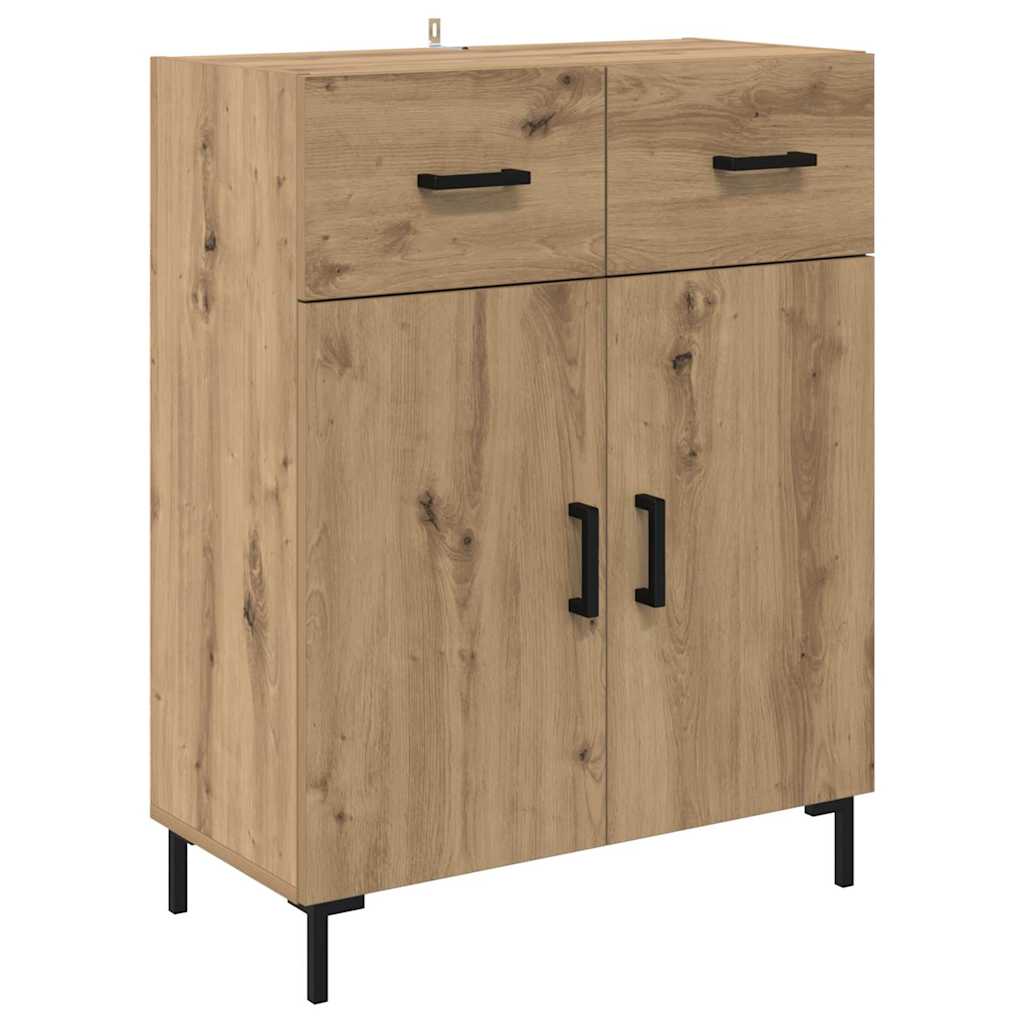 vidaXL Highboard 2 pcs Dąb rzemieślniczy Materiał drewnopochodny