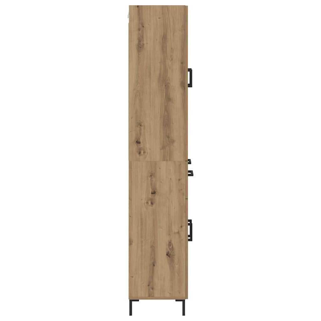 vidaXL Highboard 2 pcs Dąb rzemieślniczy Materiał drewnopochodny