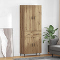 vidaXL Highboard 2 pcs Dąb rzemieślniczy 69,5 x 34 x 180 cm