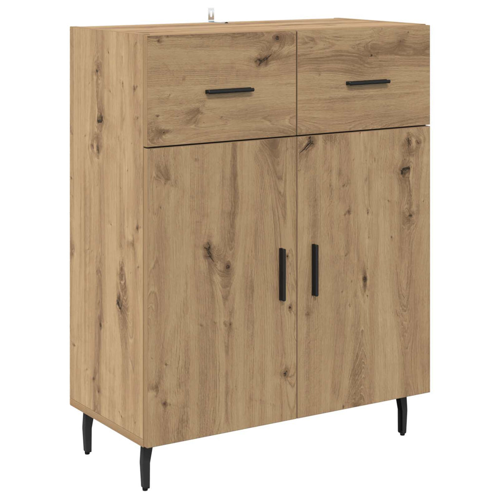 vidaXL Highboard 2 pcs Dąb rzemieślniczy 69,5 x 34 x 180 cm