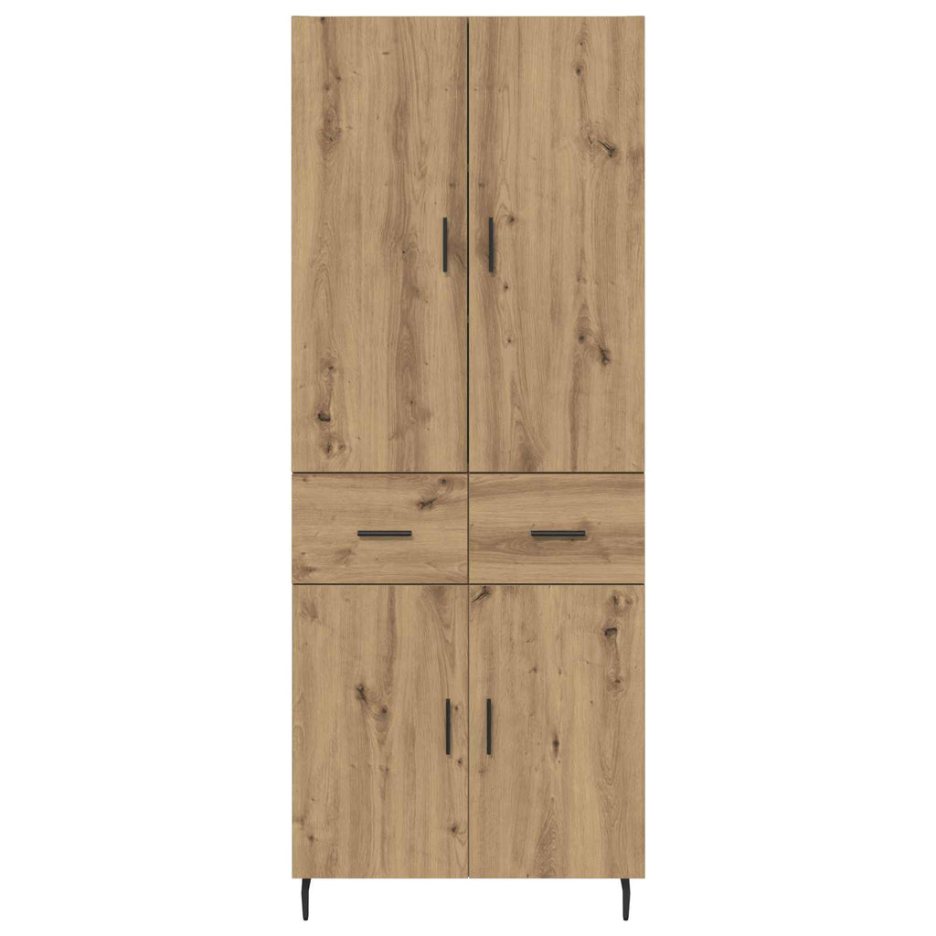 vidaXL Highboard 2 pcs Dąb rzemieślniczy 69,5 x 34 x 180 cm
