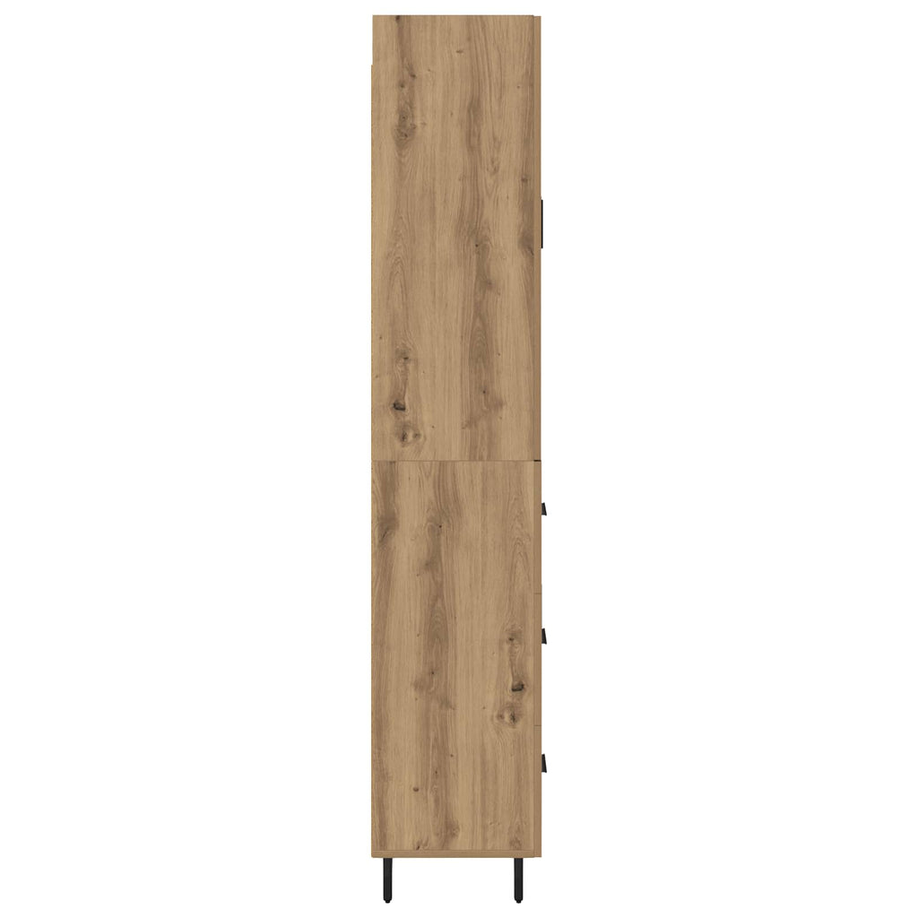 vidaXL Highboard 2 pcs Dąb rzemieślniczy Materiał drewnopochodny