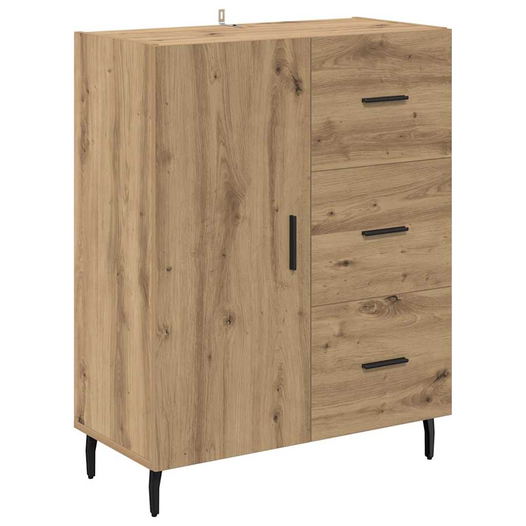 vidaXL Highboard 2 pcs Dąb rzemieślniczy 69,5 x 34 x 180 cm