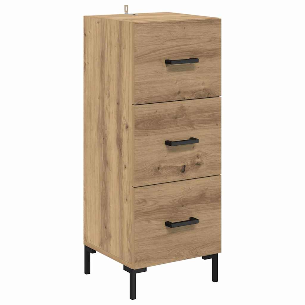 vidaXL Highboard z szufladą Dąb rzemieślniczy 69,5 x 34 x 180 cm