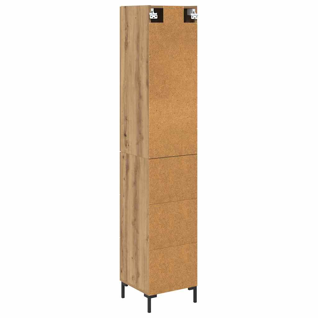 vidaXL Highboard z szufladą Dąb rzemieślniczy 69,5 x 34 x 180 cm