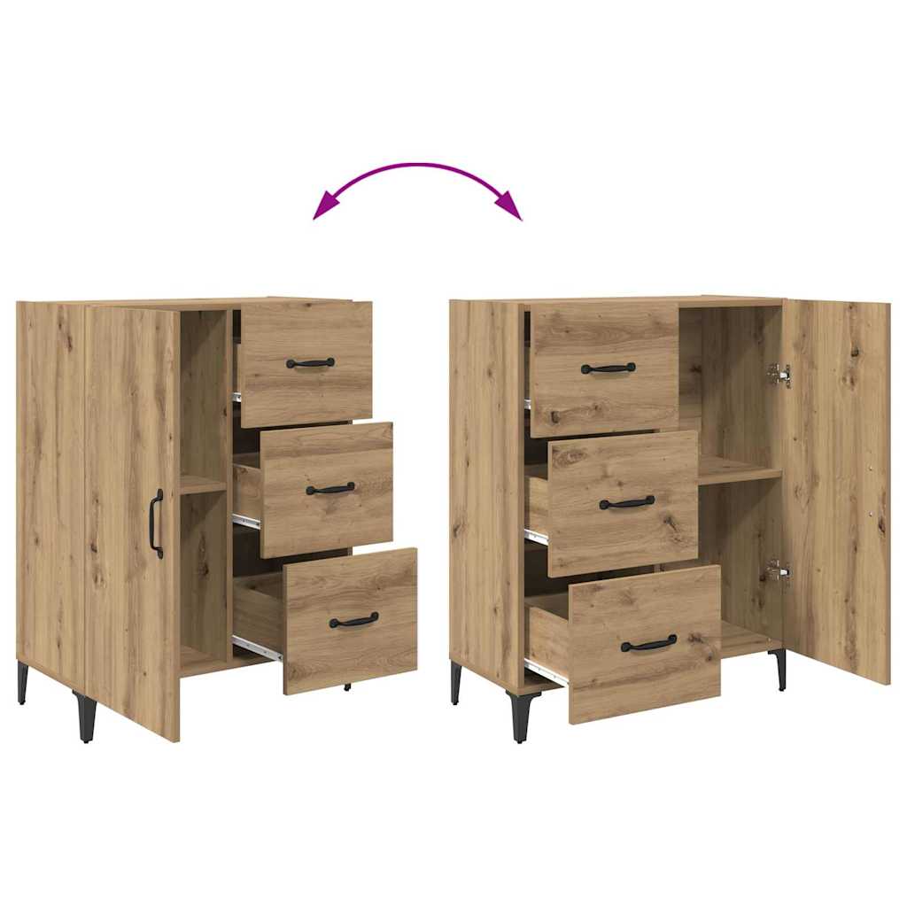 vidaXL Highboard z szufladą Dąb rzemieślniczy 69,5 x 34 x 180 cm
