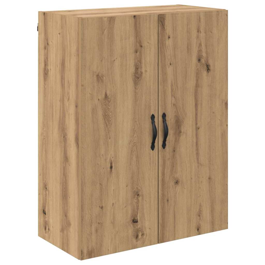 vidaXL Highboard 2 pcs Dąb rzemieślniczy Drewno inżynieryjne i szkło