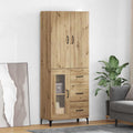 vidaXL Highboard z szufladą Dąb rzemieślniczy 69,5 x 34 x 180 cm