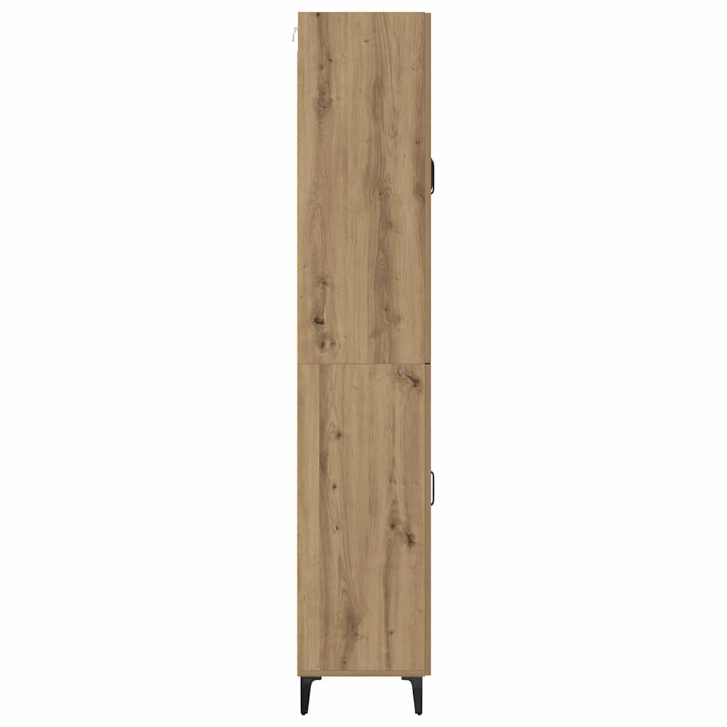 vidaXL Highboard z szufladą Dąb rzemieślniczy 69,5 x 34 x 180 cm