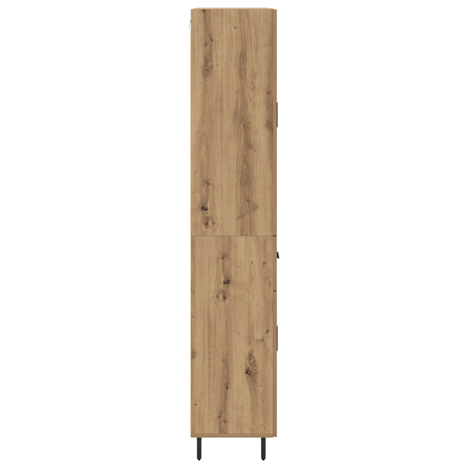 vidaXL Highboard 2 pcs Dąb rzemieślniczy Materiał drewnopochodny
