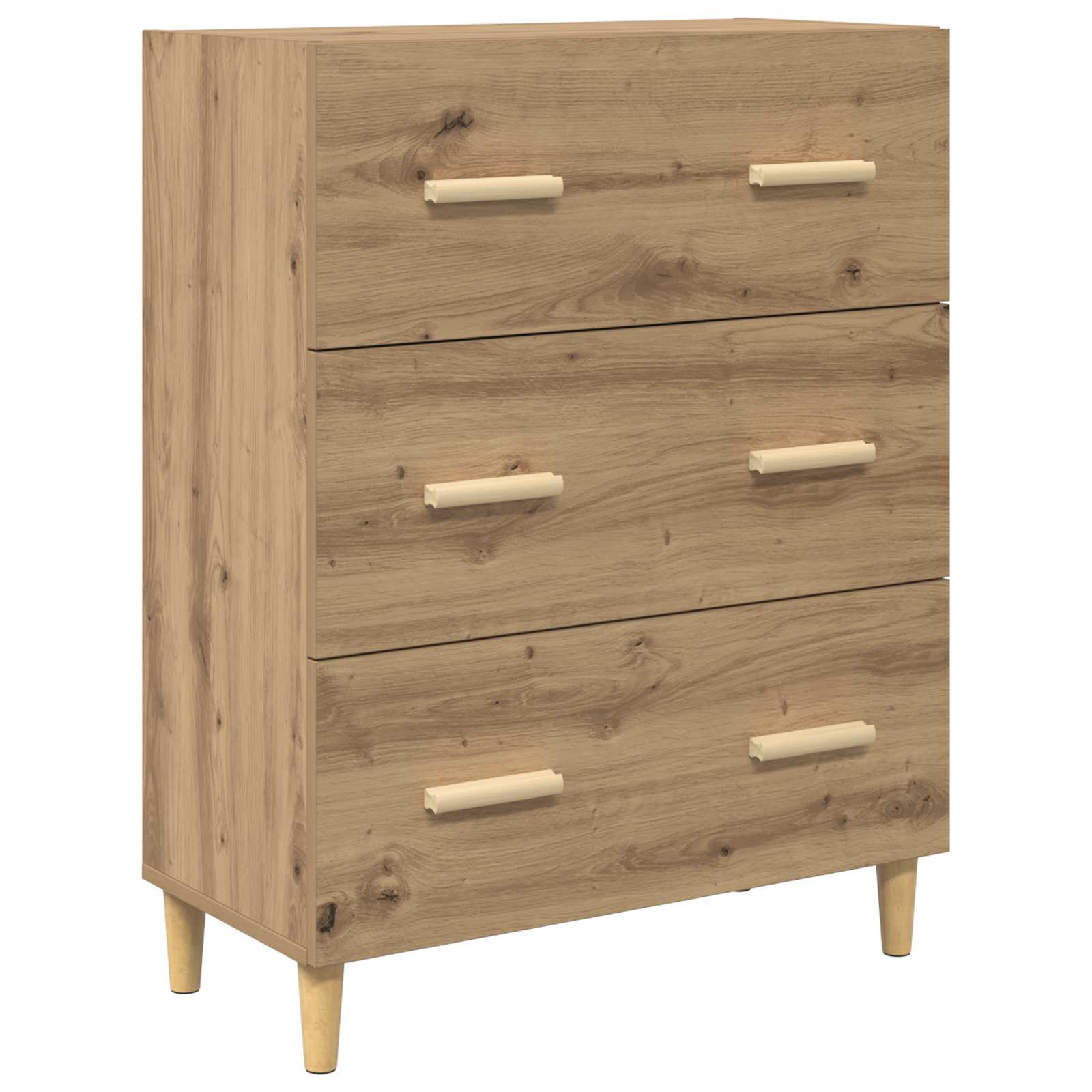 vidaXL Highboard z szufladą Dąb rzemieślniczy 69,5 x 32,5 x 180 cm