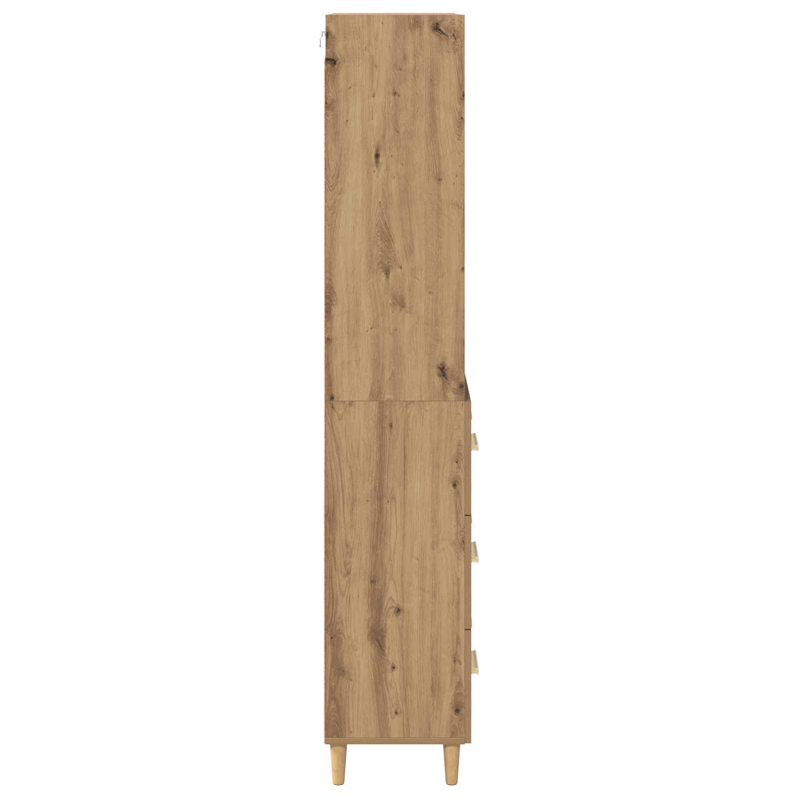 vidaXL Highboard z szufladą Dąb rzemieślniczy 69,5 x 32,5 x 180 cm