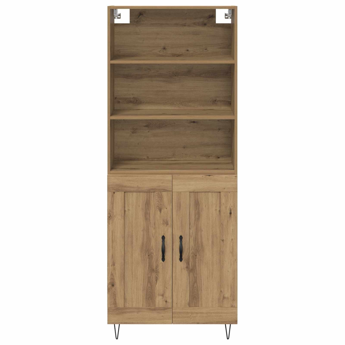 vidaXL Highboard 2 szt. Dąb rzemieślniczy 69,5 x 34 x 180 cm