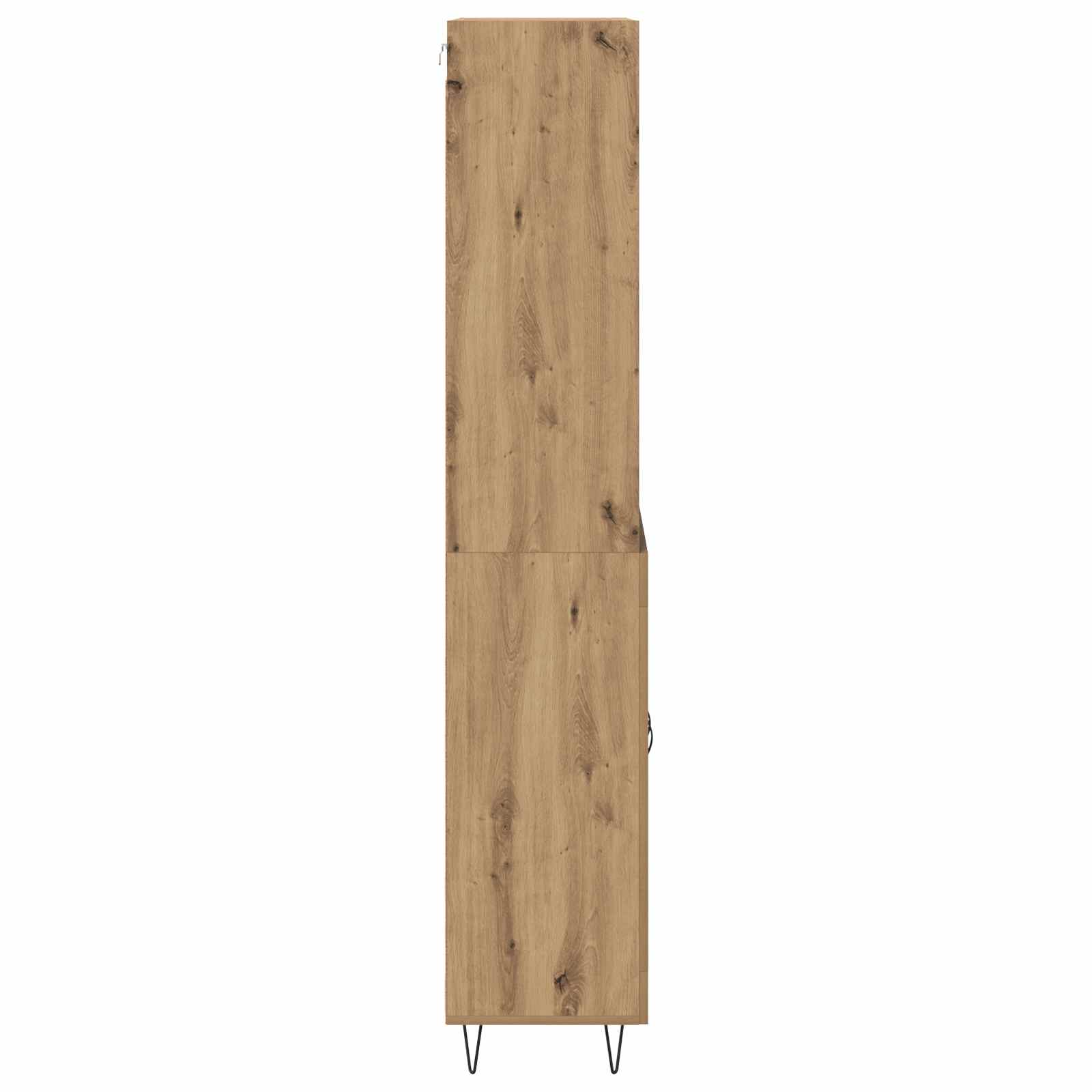 vidaXL Highboard 2 szt. Dąb rzemieślniczy 69,5 x 34 x 180 cm