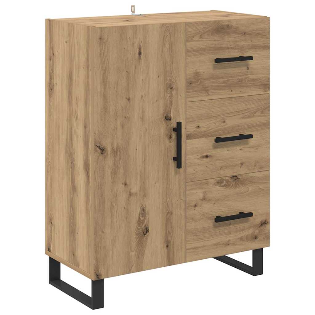 vidaXL Highboard 2 szt. Dąb rzemieślniczy 69,5 x 34 x 180 cm