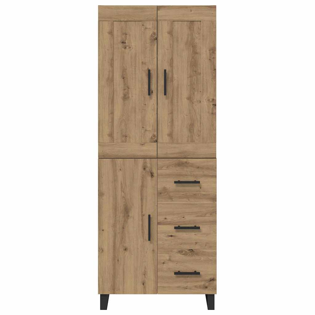vidaXL Highboard 2 szt. Dąb rzemieślniczy 69,5 x 34 x 180 cm