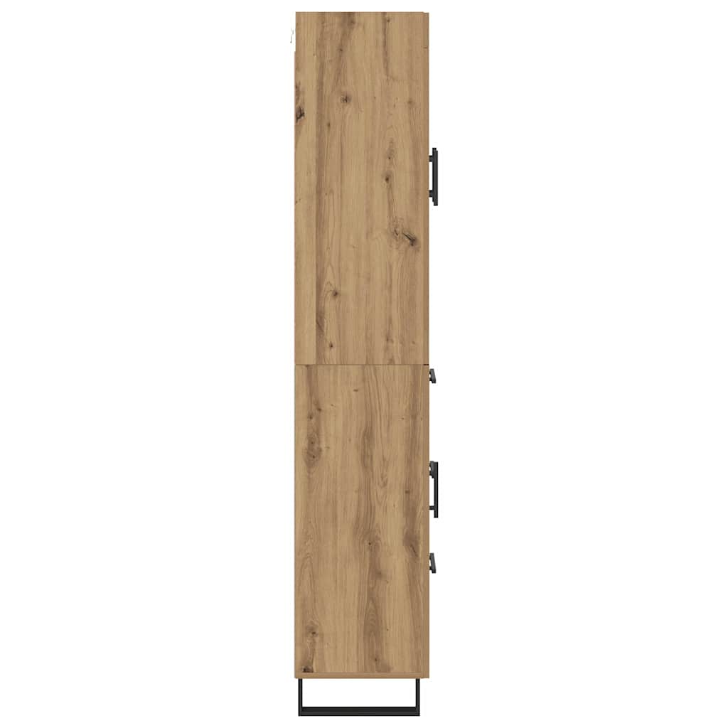 vidaXL Highboard 2 szt. Dąb rzemieślniczy 69,5 x 34 x 180 cm