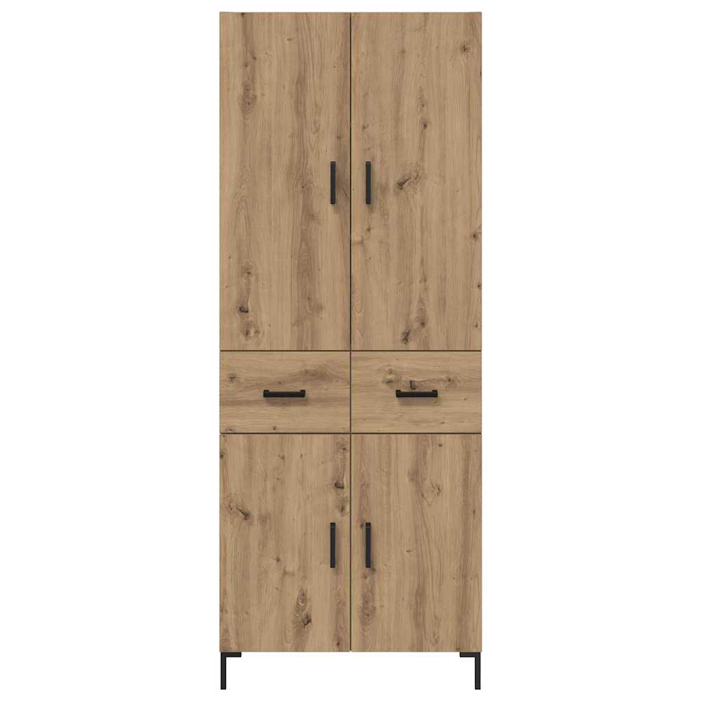 vidaXL Highboard z szufladą Dąb rzemieślniczy 69,5 x 34 x 180 cm