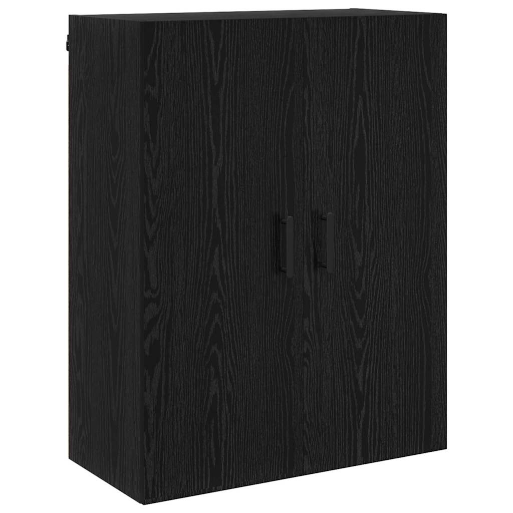 vidaXL Highboard Czarny Dąb 69,5 x 34 x 180 cm Materiał drewnopochodny