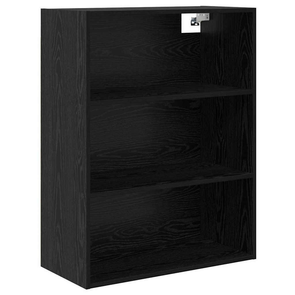 vidaXL Highboard z szufladą 2 pcs Czarny Dąb Materiał drewnopochodny