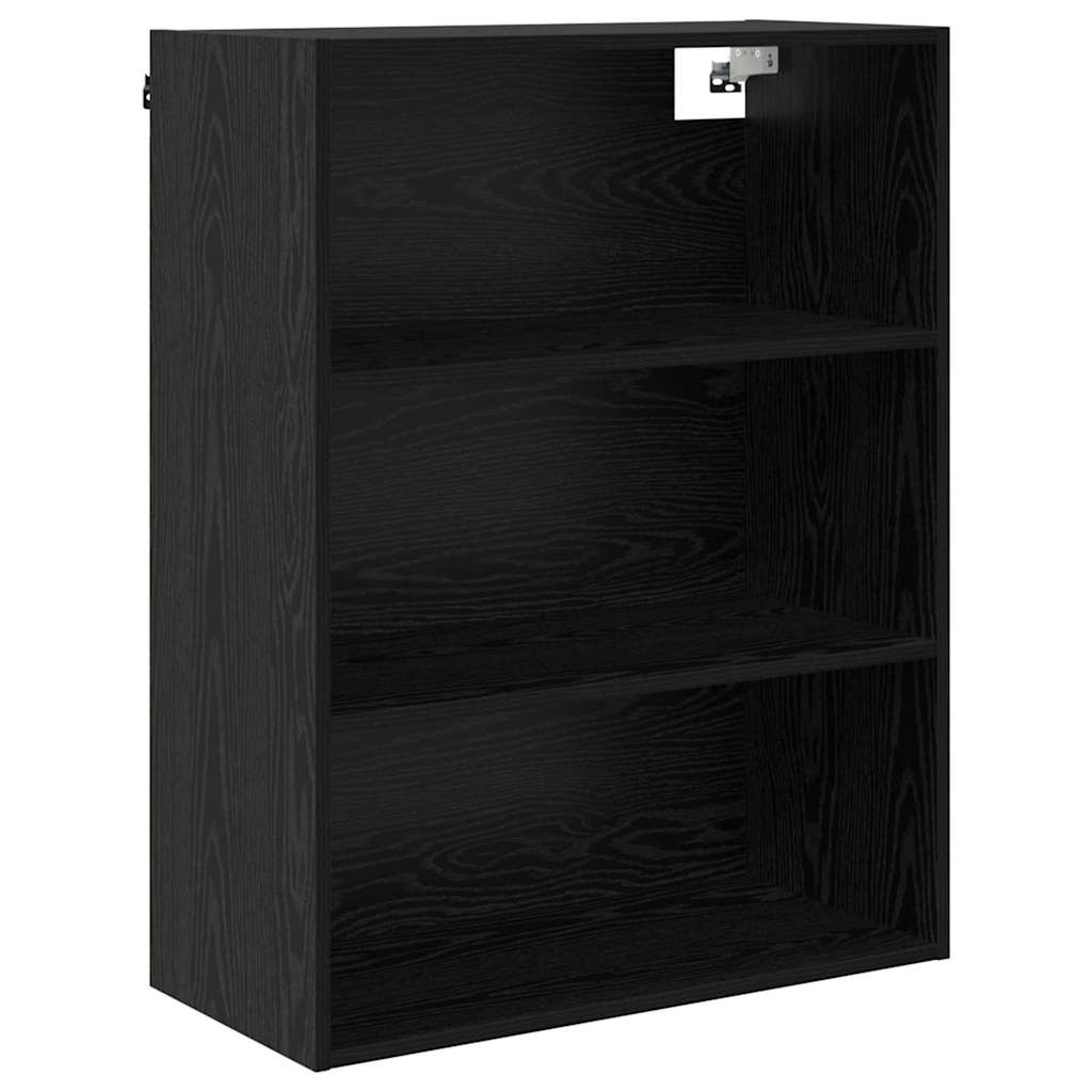 vidaXL Highboard z szufladą Czarny Dąb 69,5 x 32,5 x 180 cm