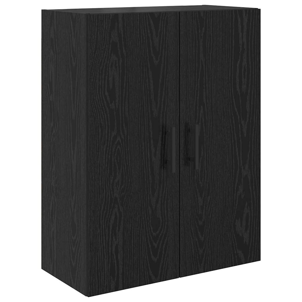 vidaXL Highboard z szufladą 2 pcs Czarny Dąb 69,5 x 34 x 180 cm