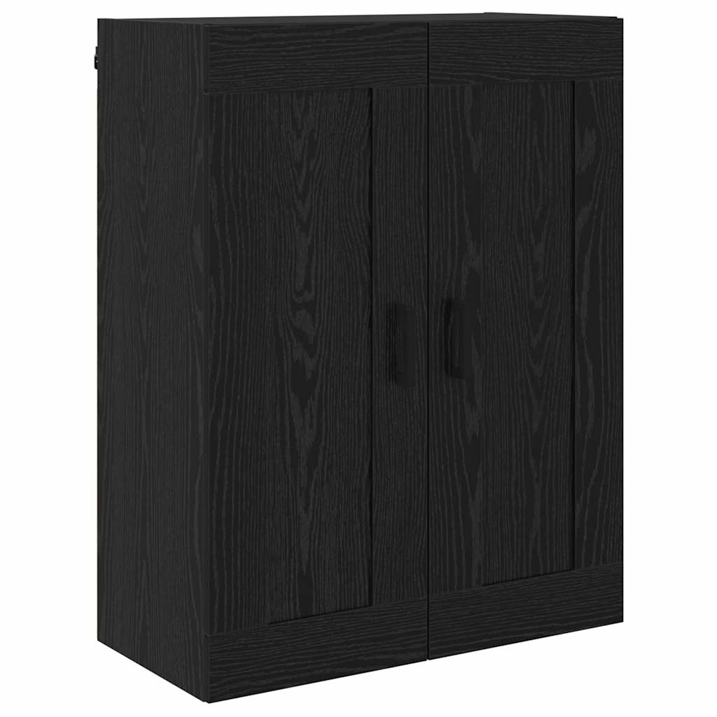 vidaXL Highboard z szufladą 2 pcs Czarny Dąb Materiał drewnopochodny