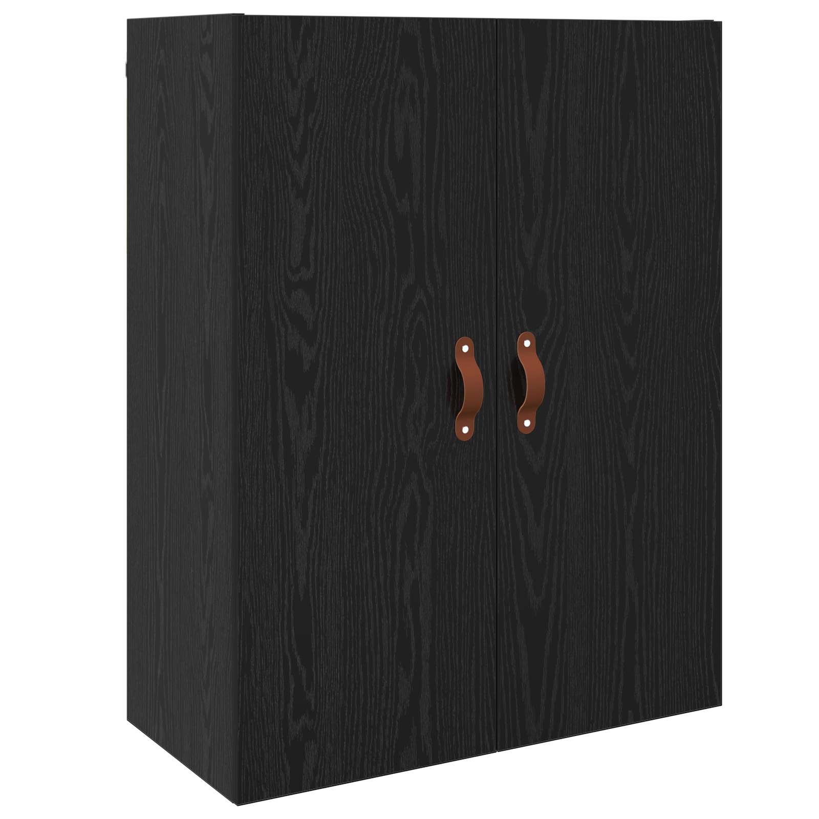 vidaXL Highboard Czarny Dąb 69,5 x 34 x 180 cm Materiał drewnopochodny