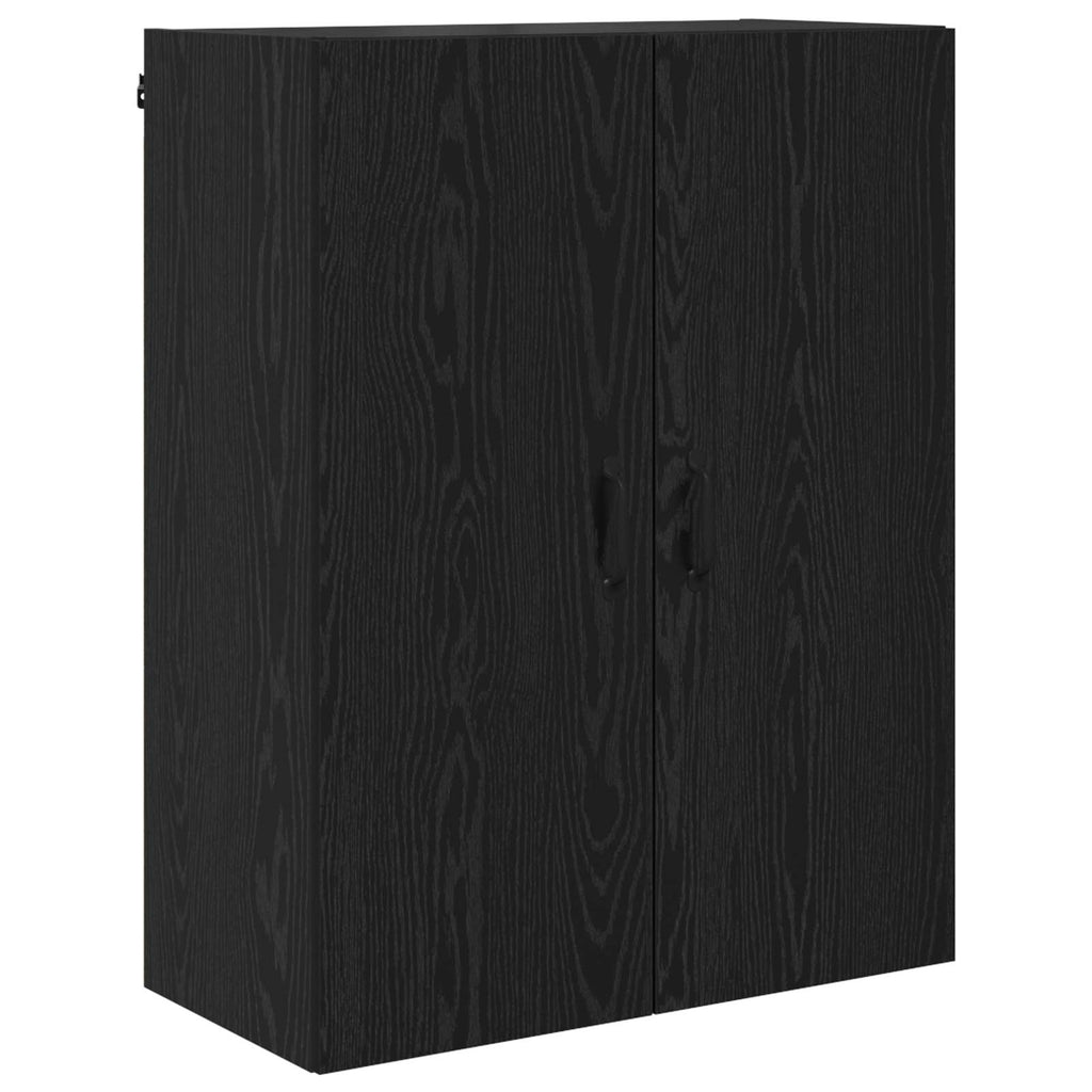 vidaXL Highboard Czarny Dąb 69,5 x 34 x 180 cm Materiał drewnopochodny