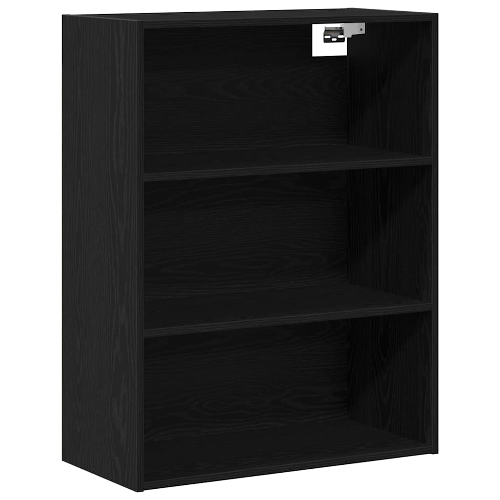 vidaXL Highboard z szufladą Czarny Dąb 69,5 x 32,5 x 180 cm
