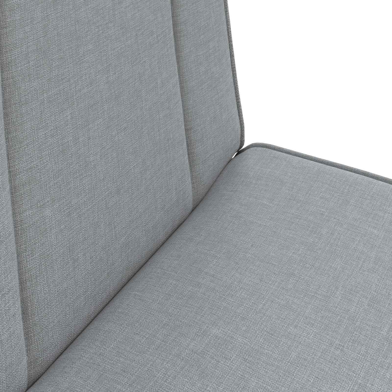 vidaXL Regulowany fotel na podłogę jasnoszary tkanina