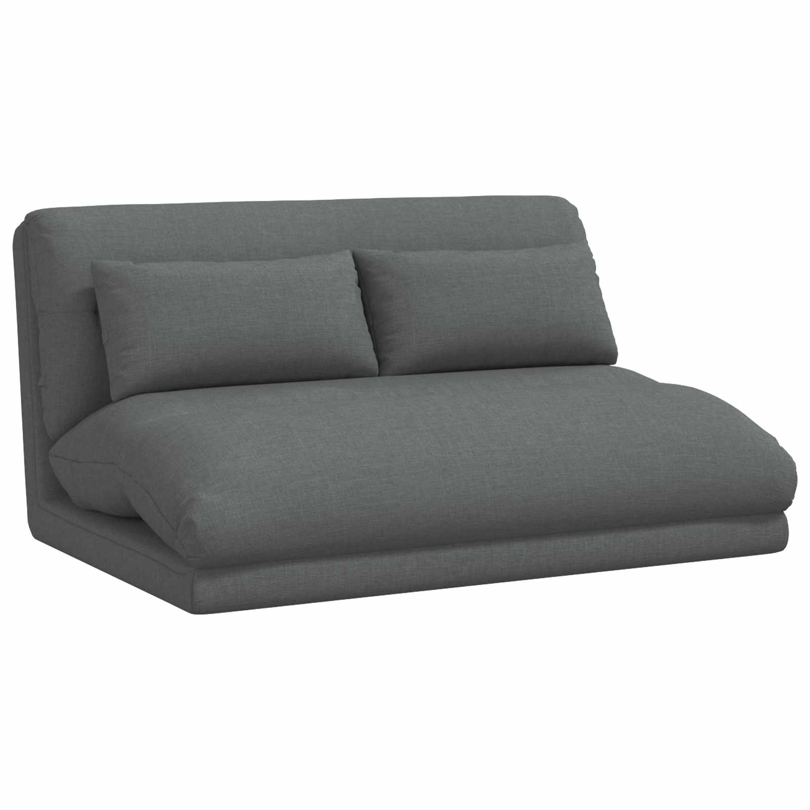 vidaXL Regulowany fotel na podłogę ciemnoszary tkanina
