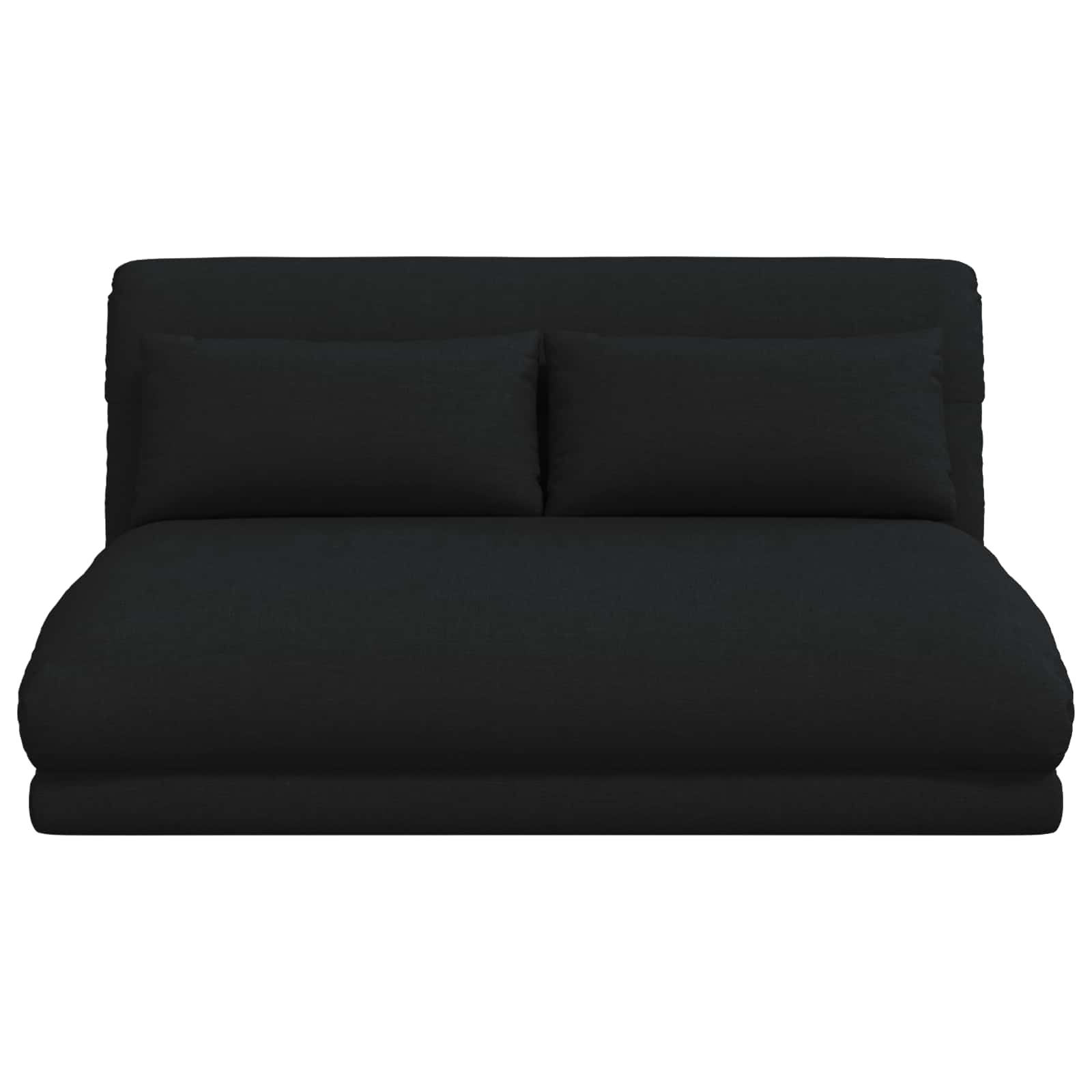 vidaXL Regulowany fotel na podłogę Czarny tkanina