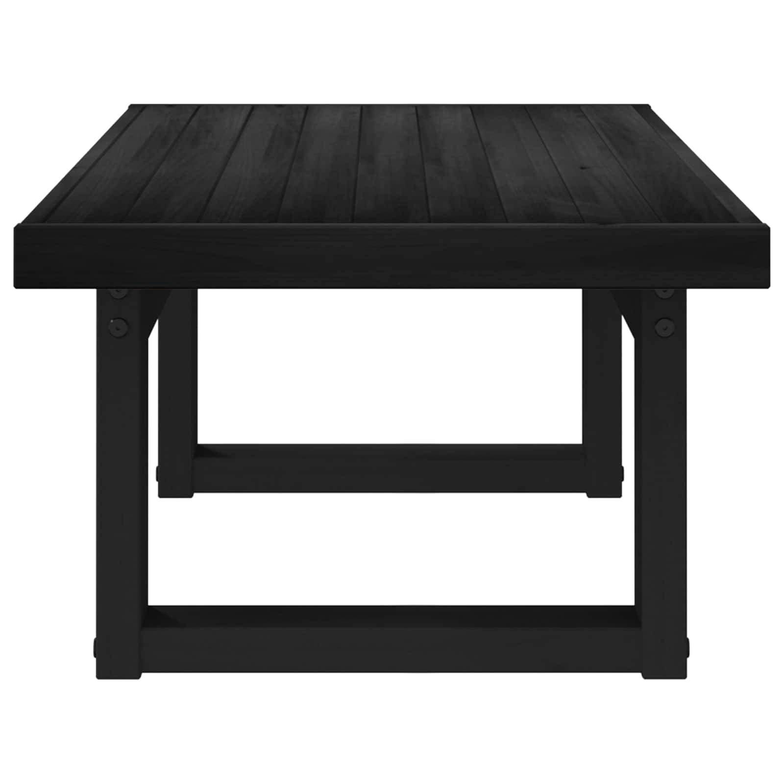 vidaXL Stolik kawowy NOAIN Czarny 119 x 60 x 40 cm Lite drewno sosnowe