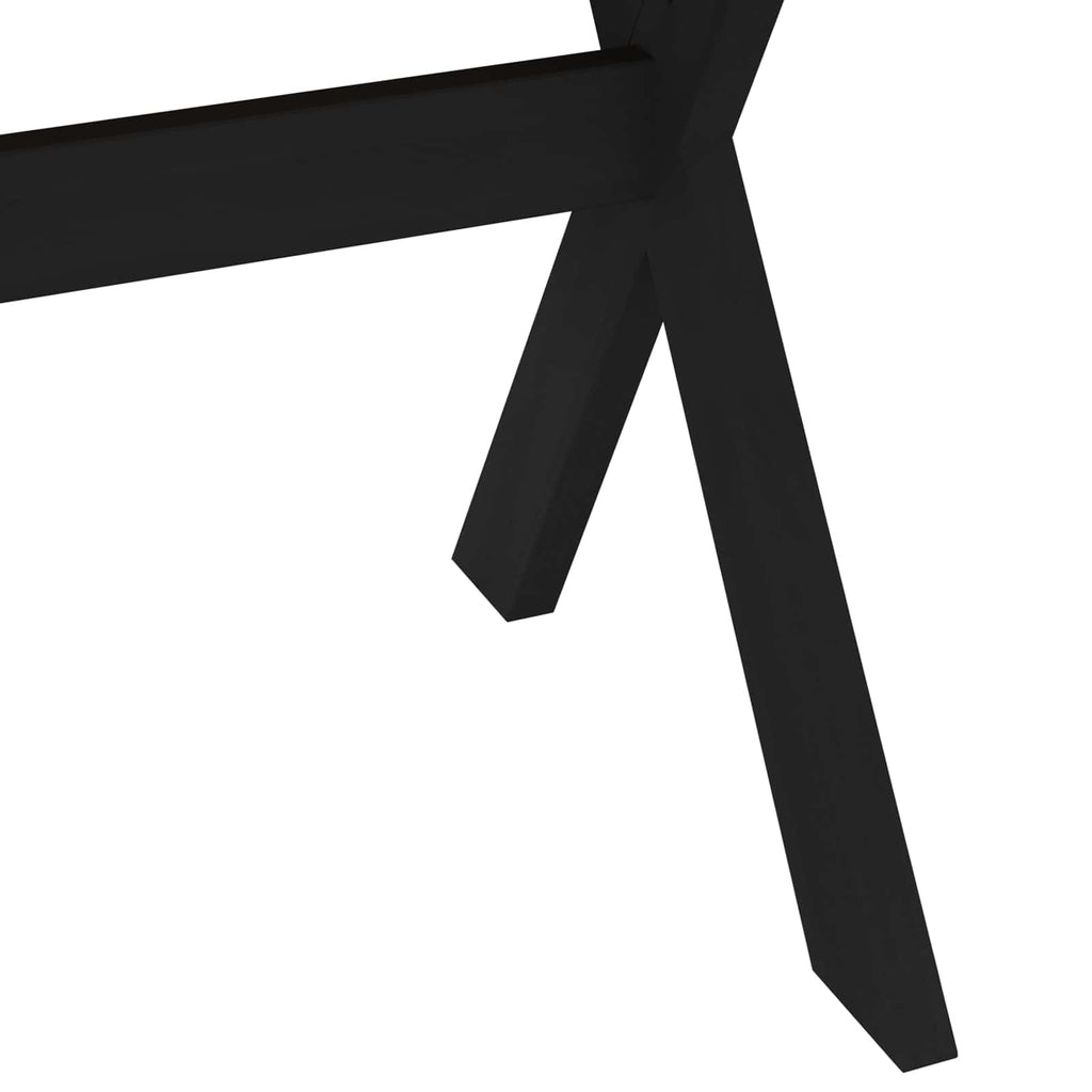 vidaXL Stół jadalny NOAIN 160 cm Lite drewno sosnowe Czarny