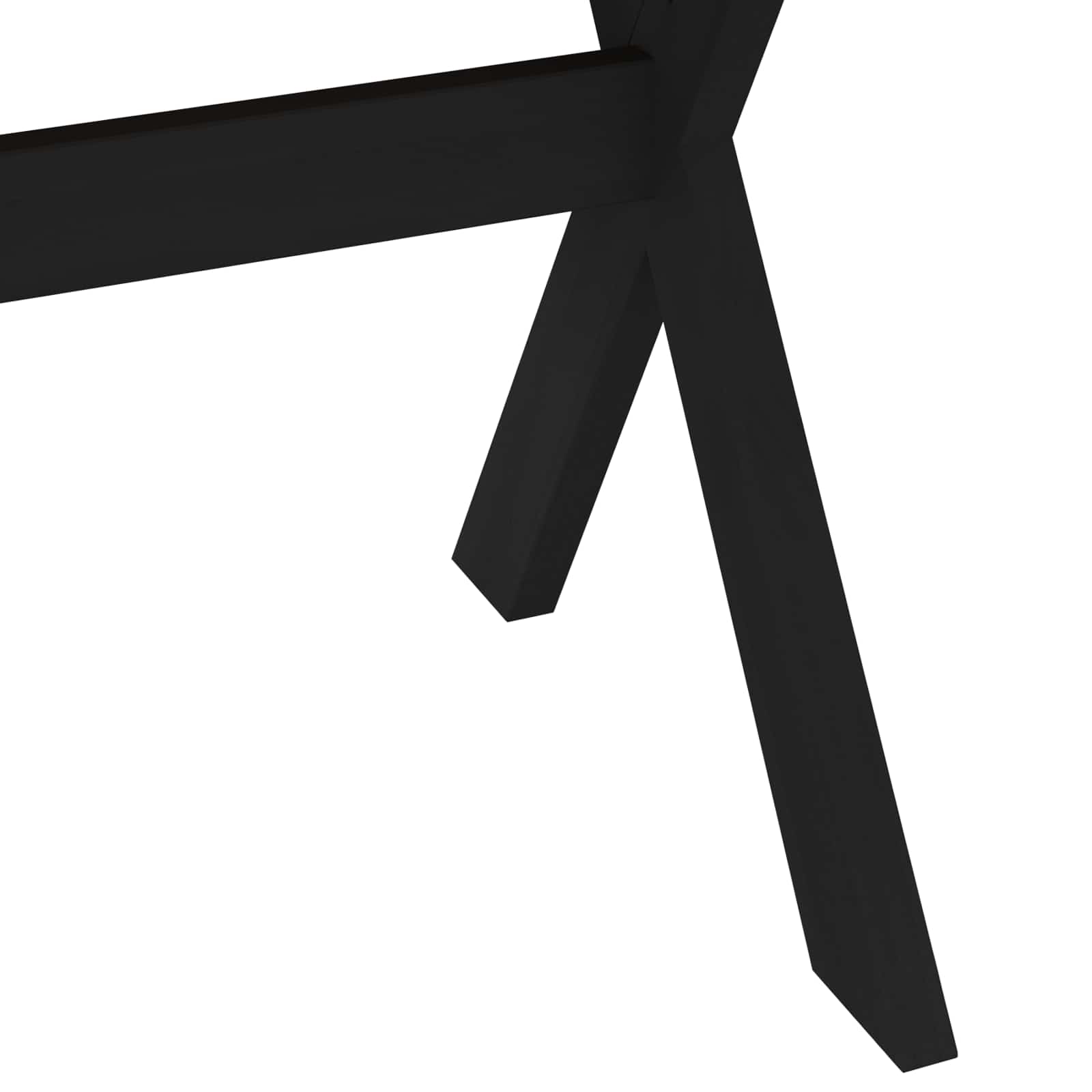 vidaXL Stół jadalny NOAIN 160 cm Lite drewno sosnowe Czarny