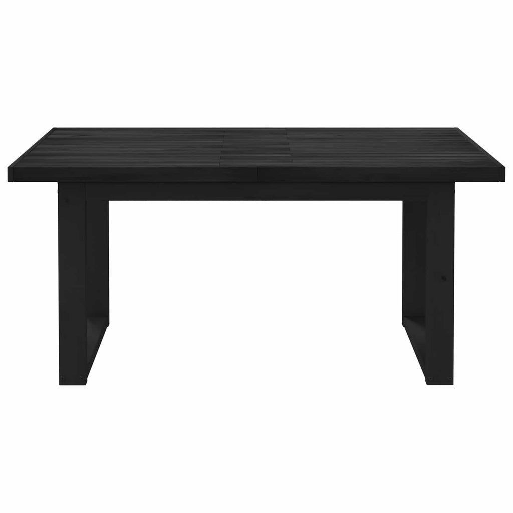 vidaXL Stół jadalny NOAIN 160 cm Lite drewno sosnowe Czarny