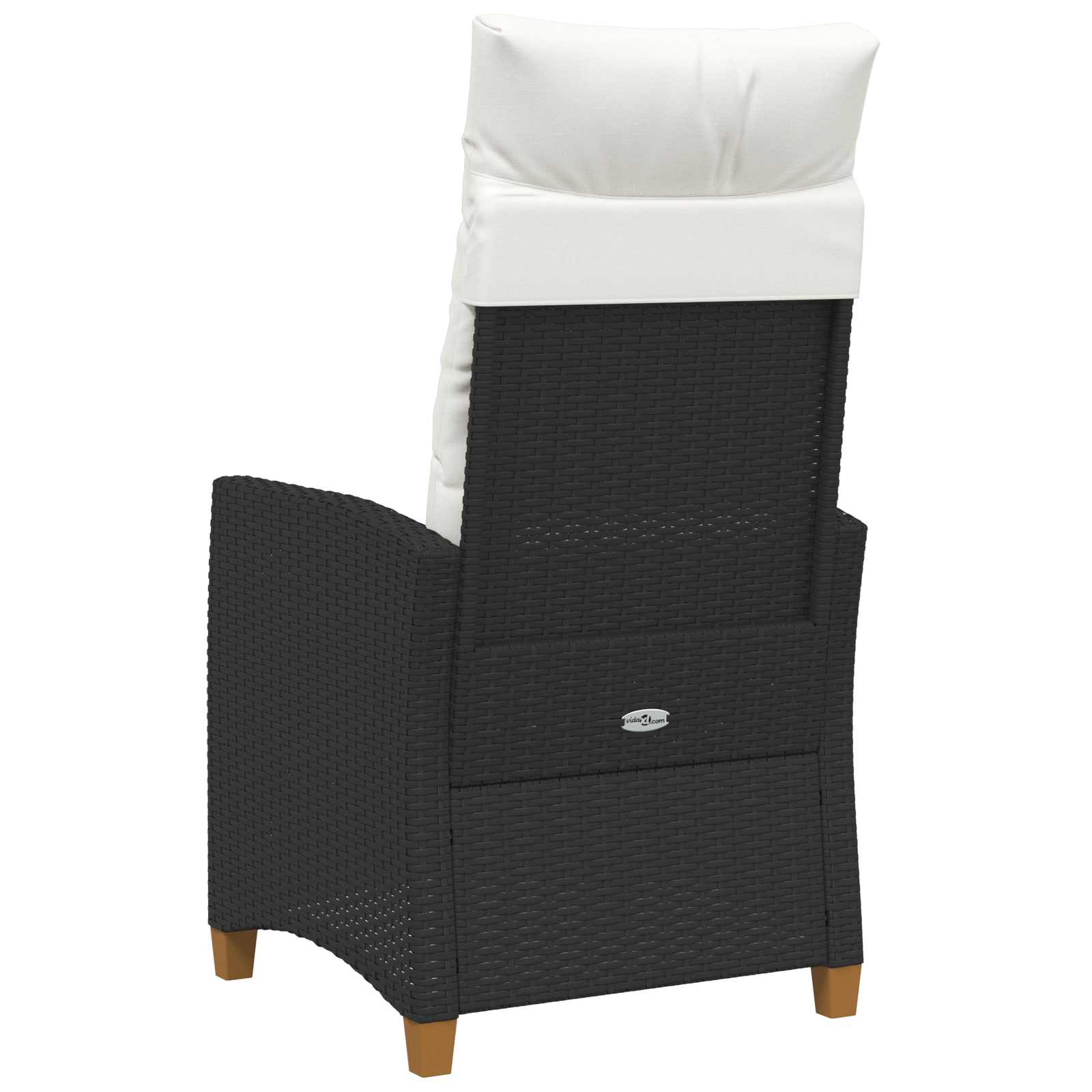 vidaXL Fotel z regulowanym oparciem i tacą na napoje 62 x 64 x 112 cm