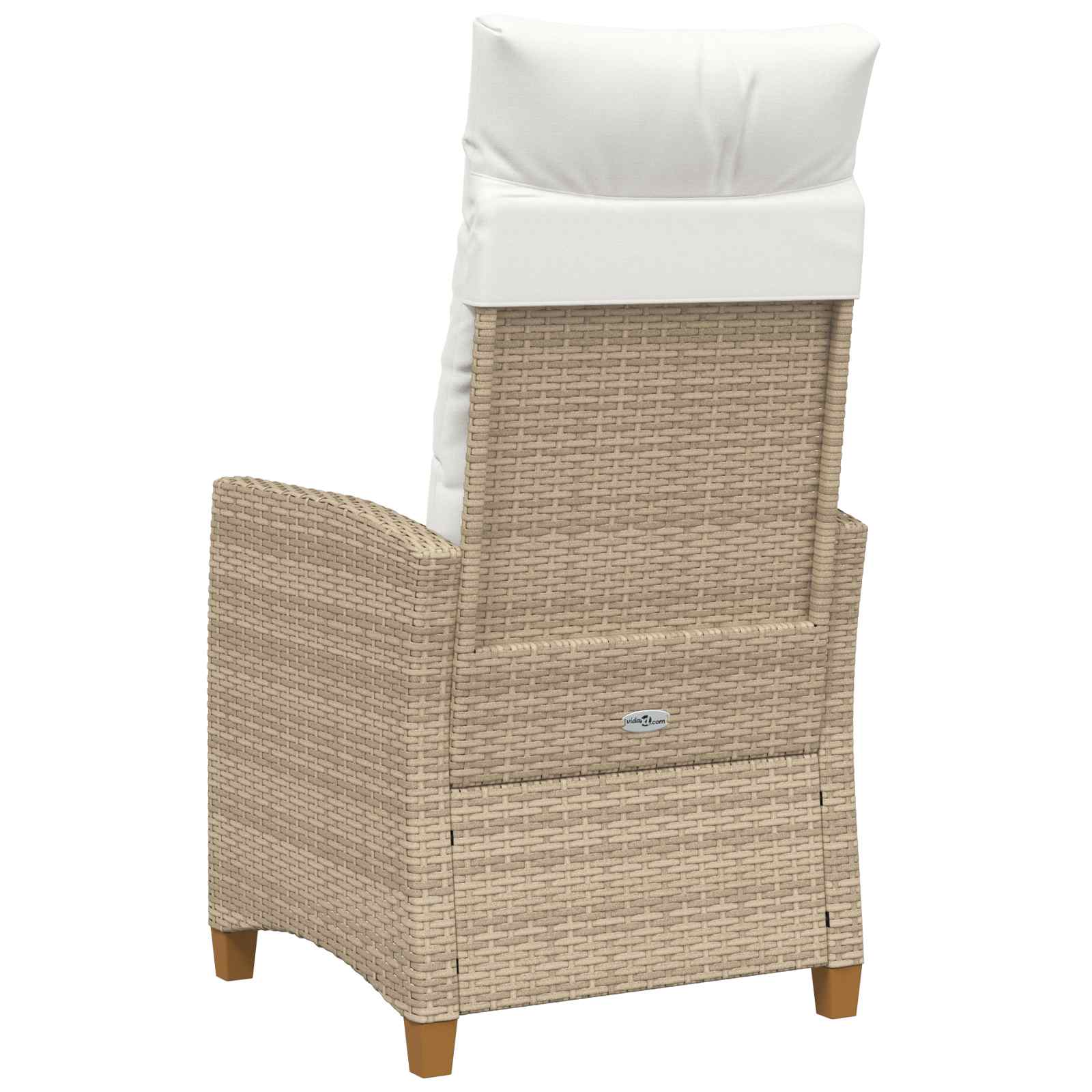 vidaXL Fotel z regulowanym oparciem i tacą na napoje 62 x 64 x 112 cm