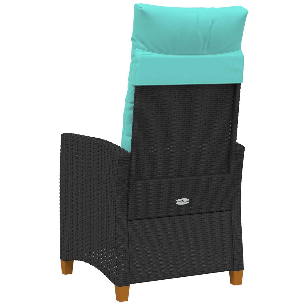 vidaXL Fotel z regulowanym oparciem i tacą na napoje 62 x 64 x 112 cm