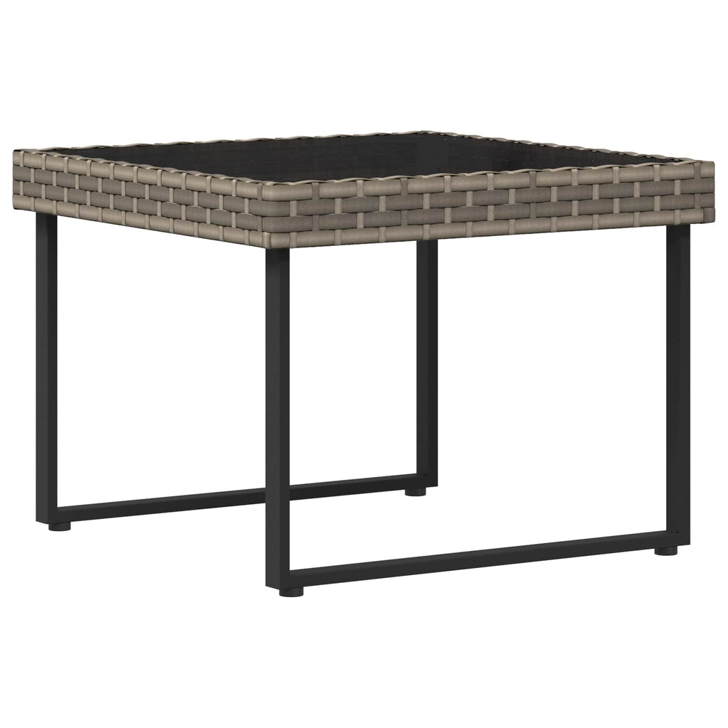 vidaXL Zestaw sof ogrodowych 2 pcs Szary Rattan polietylenowy i stal