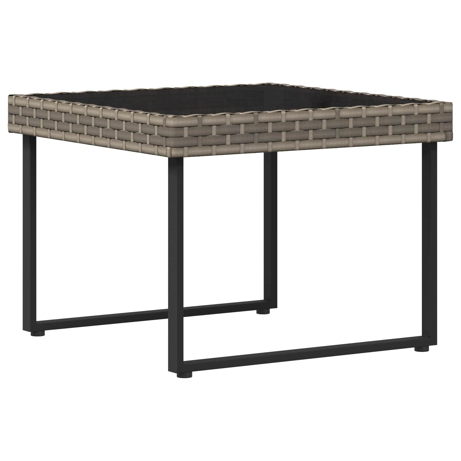 vidaXL Zestaw sof ogrodowych 2 pcs Szary Rattan polietylenowy i stal
