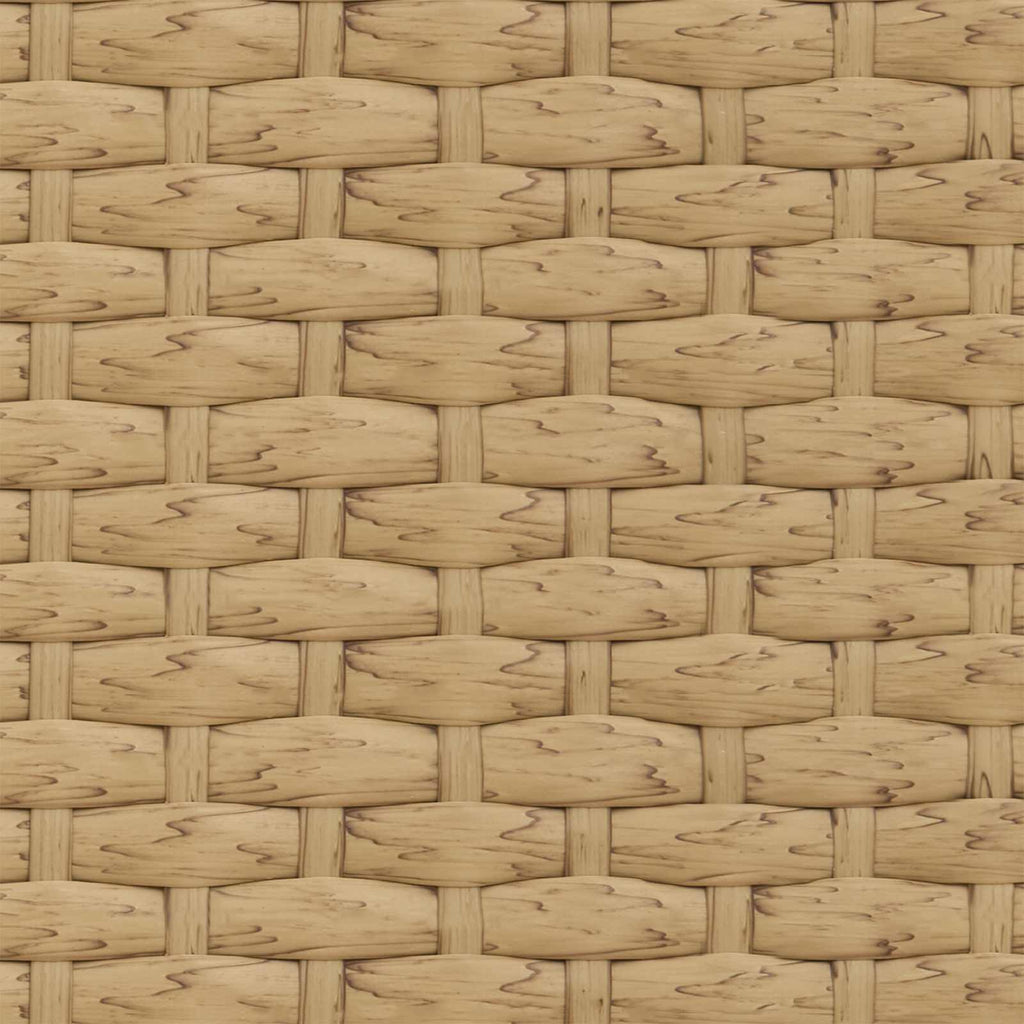 vidaXL Zestaw Sof na Ogród z poduszką 2 pcs Naturalny Poli Rattan Stal