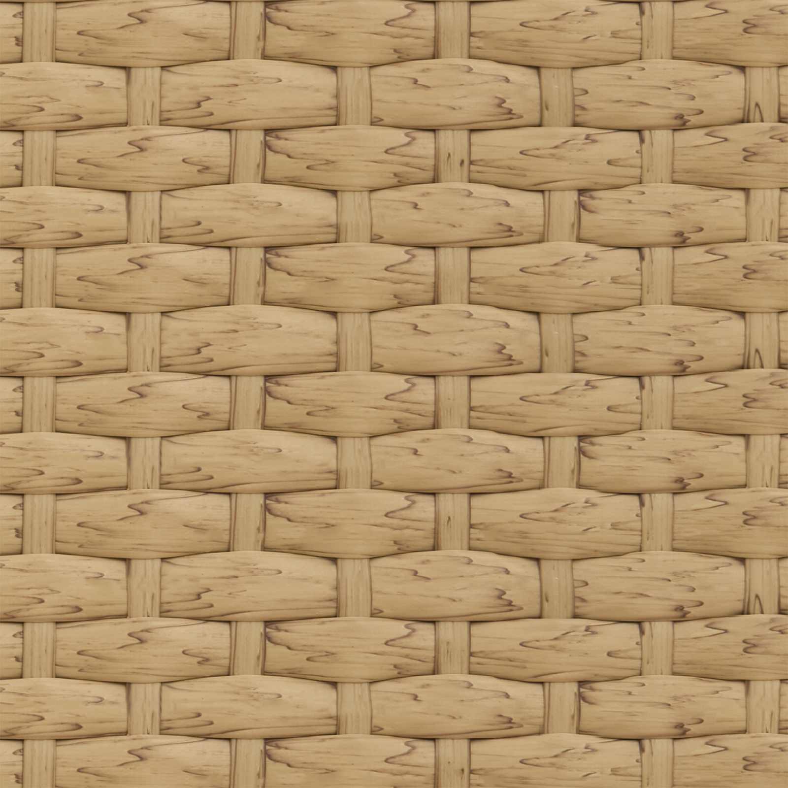 vidaXL Zestaw Sof na Ogród z poduszką 2 pcs Naturalny Poli Rattan Stal