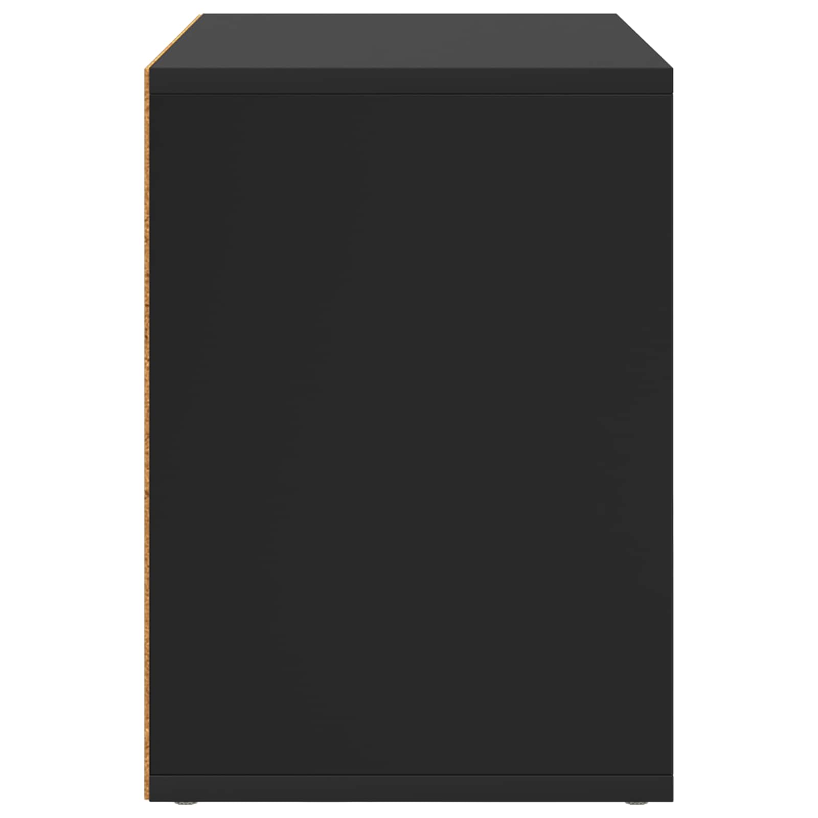 vidaXL Koty Dom Czarny 51 x 30 x 42,5 cm Materiał drewnopochodny