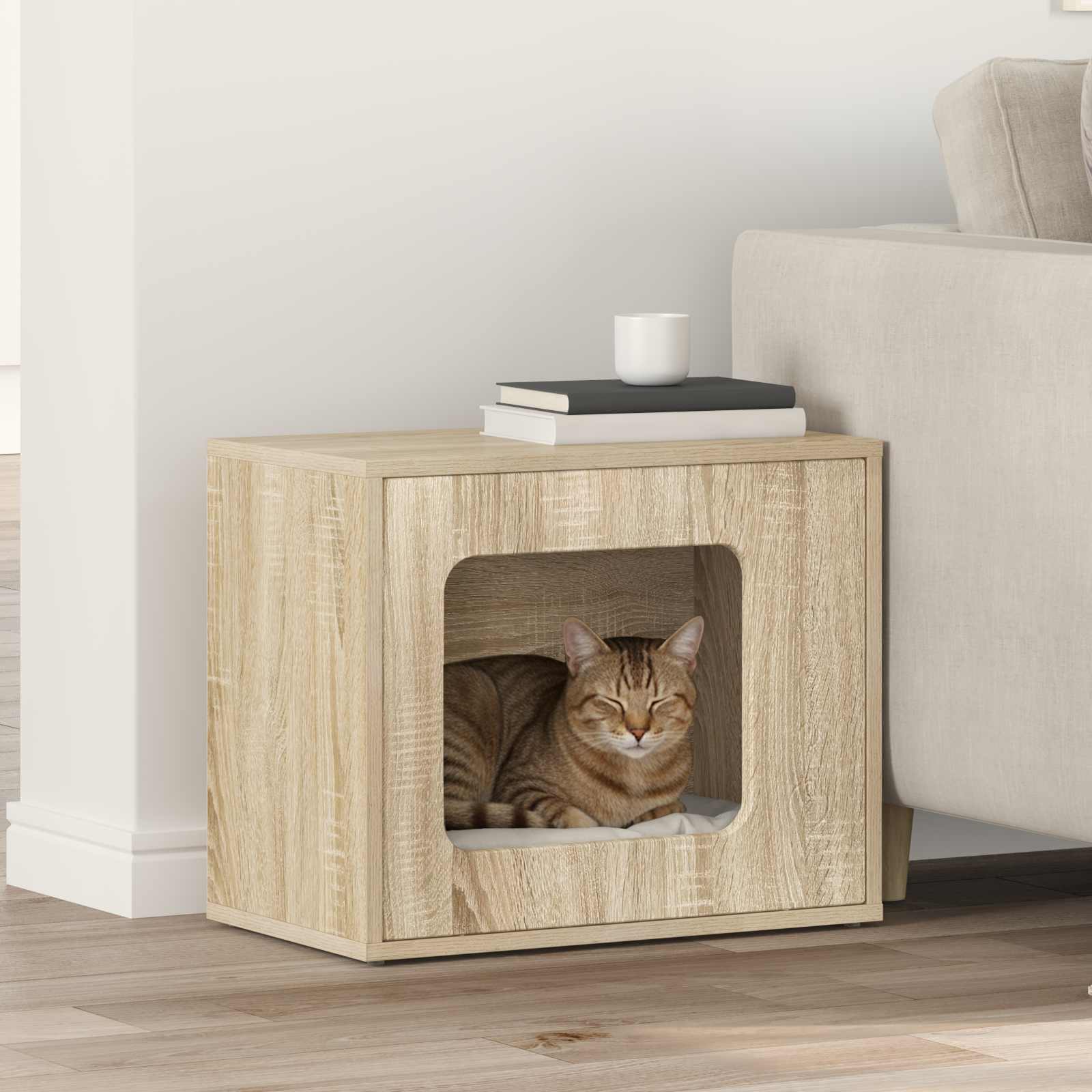 vidaXL Koty Dom Sonoma 51 x 30 x 42,5 cm Materiał drewnopochodny