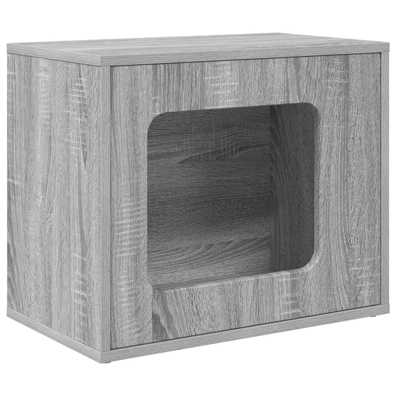 vidaXL Koty Dom Szary Sonoma 51 x 30 x 42,5 cm Materiał drewnopochodny