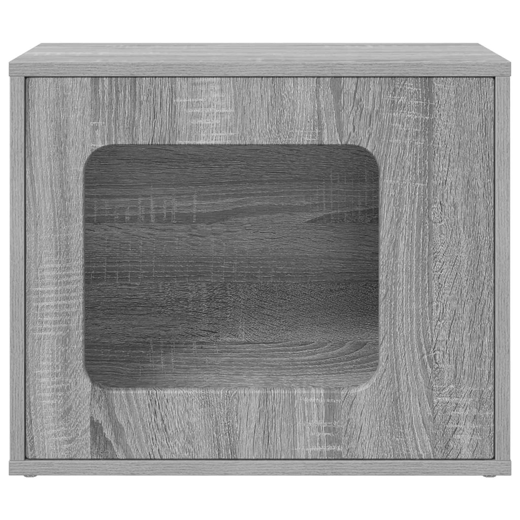 vidaXL Koty Dom Szary Sonoma 51 x 30 x 42,5 cm Materiał drewnopochodny